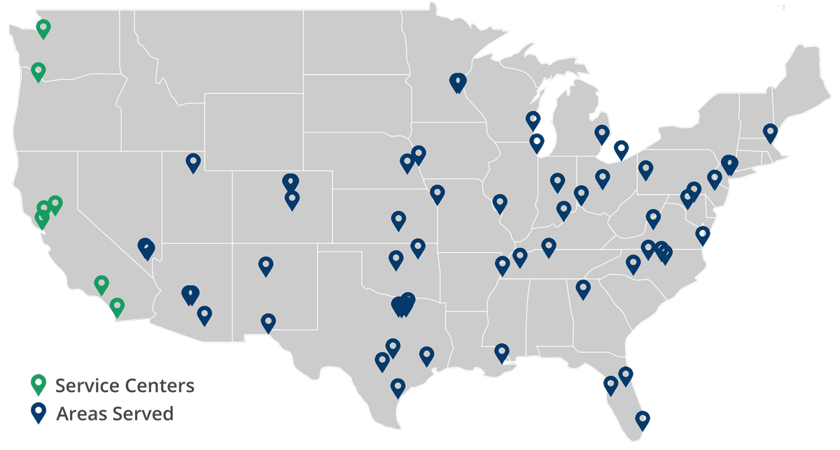Chipman service locations map