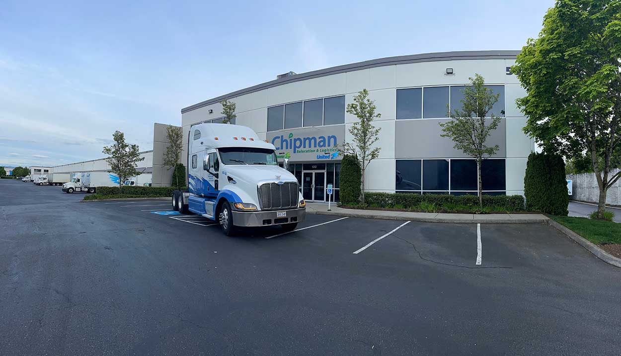 Chipman Relo Truck at office